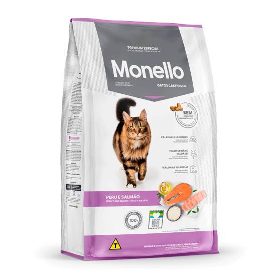 MONELLO GATOS CASTRADOS PERU E SALMÃO 10,1 KGS